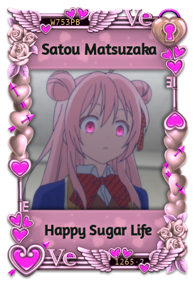 Dailyhsl's tweet photo. Just wanted to show the hsl cards I have on karuta :) (sorry the satou’s aunt card is ugly) #karuta #bot #happysugarlife #anime #manga #shiokobe #satousaunt #hsl https://t.co/qfpNoZDmcF