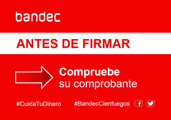bandeccfgos's tweet photo. #BandecAlerta #CuidaTuDinero
⚠️ Al efectuar operación a través de la ventanilla (caja), pagar o cobrar, extraer dinero; antes de finalizar y para tu #Seguridad 👇 https://t.co/P0JXMLh3uf