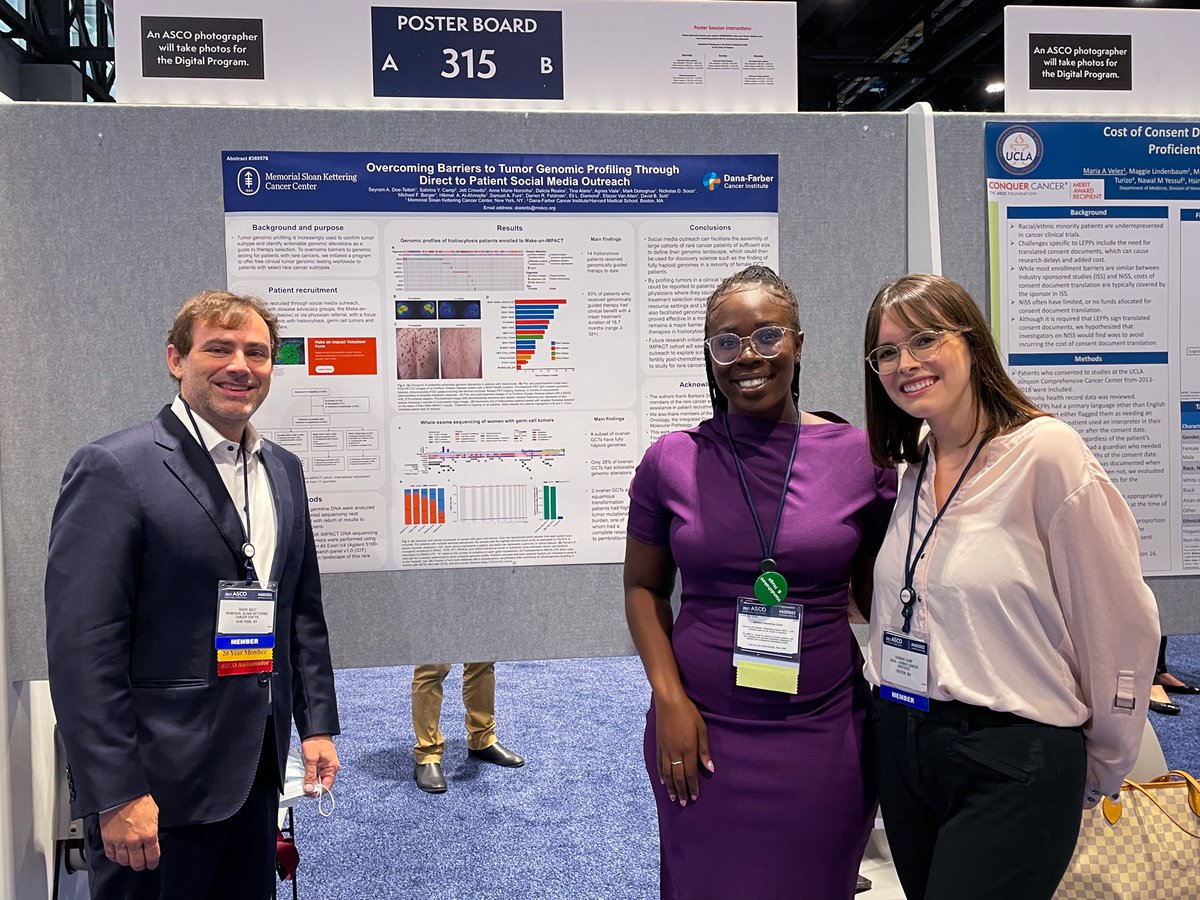 SeyramNaa's tweet photo. @sabrinaycamp and I Presenting our poster at ASCO today. Thank you to @DSolit @VanAllenLab @BarbaraSolit for making this possible. Here’s to more collaborations and good science. #Teamscience #ASCO22 @MSKCancerCenter @DanaFarber https://t.co/XZH6us76jF