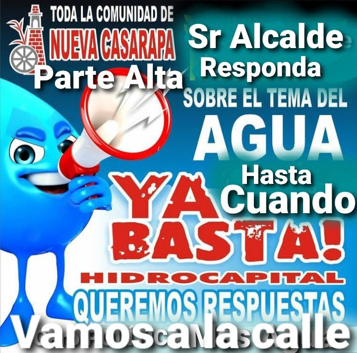 ronaldferrer77's tweet photo. Hasta cuando @Asocasarapa @plaza_alcaldia #aguaparacasarapa #hastacuando https://t.co/PWby0sa5Ka