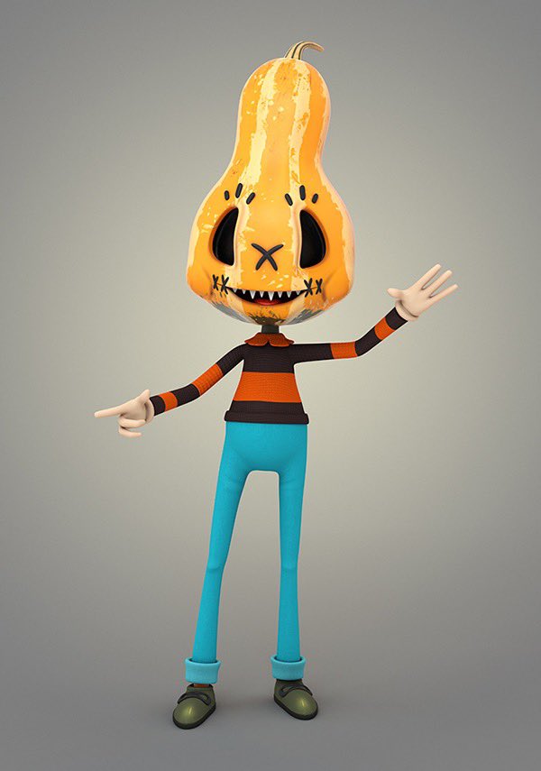 teodoru's tweet photo. While we are waiting for the reveal, here another Popartoons Bad Boy. Fredy Pumpkin. https://t.co/Oqe8GYDAPD