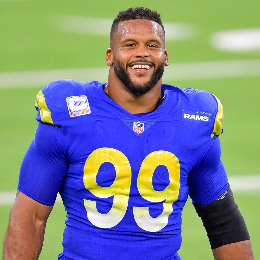 NFL's tweet photo. Aaron Donald since getting drafted in 2014:

—8x Pro Bowler
—7x All-Pro
—3x DPOY
—2014 DROY
—Super Bowl Champion
—Only 2 missed games in his career
—98 career sacks

Now, he's the highest-paid defensive player ever. https://t.co/unUXi3Gfd0