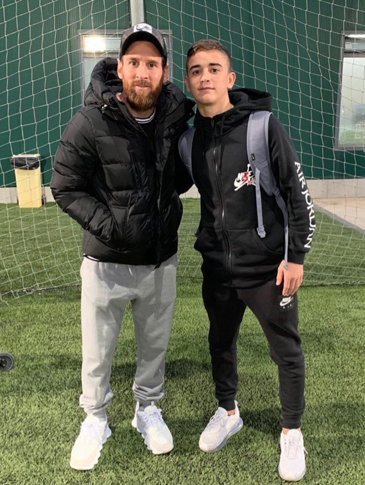 BarcaUniversal's tweet photo. Image: Leo Messi and Gavi back in 2019. https://t.co/nS6yeD1c0h