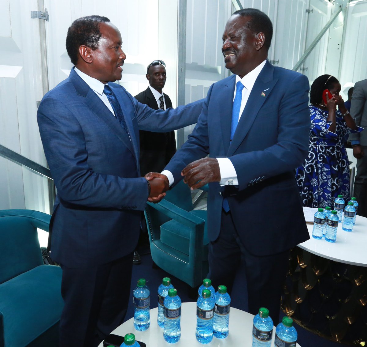 skmusyoka's tweet photo. I've been by your side twice my brother @RailaOdinga as you sought the Presidency of our beloved Republic of Kenya. I will be with you all the way as your Buffalo Soldier as you seek the prophetic Fifth with my sister @MarthaKarua. 
Kweli #Hakika #Inawezekana https://t.co/rX0alViiNW