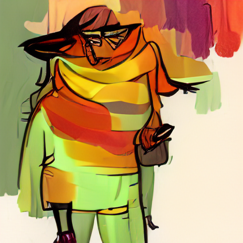 O_T_Human's tweet photo. Predominantly warm color scheme character in a mood of dignity (#UDGD) #art #artist #artwork #nft #nfts #nftcollector https://t.co/Go8oDGfWQQ