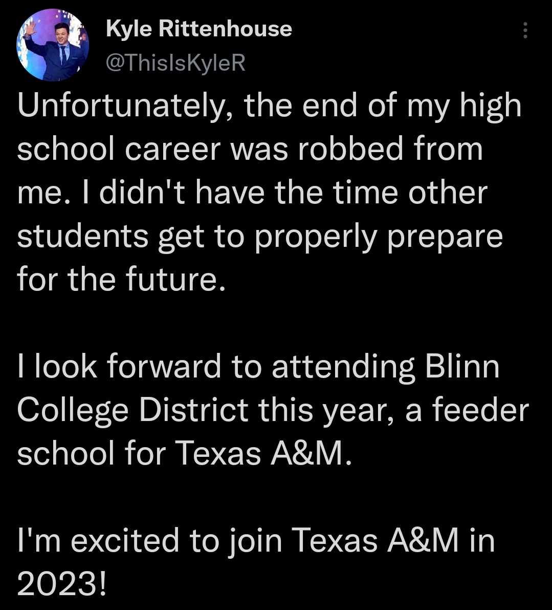 DeathMetalV's tweet photo. Weird. I was able to finish high school because I never murdered anyone under the guise of self defense. https://t.co/NLJc0HlNcn