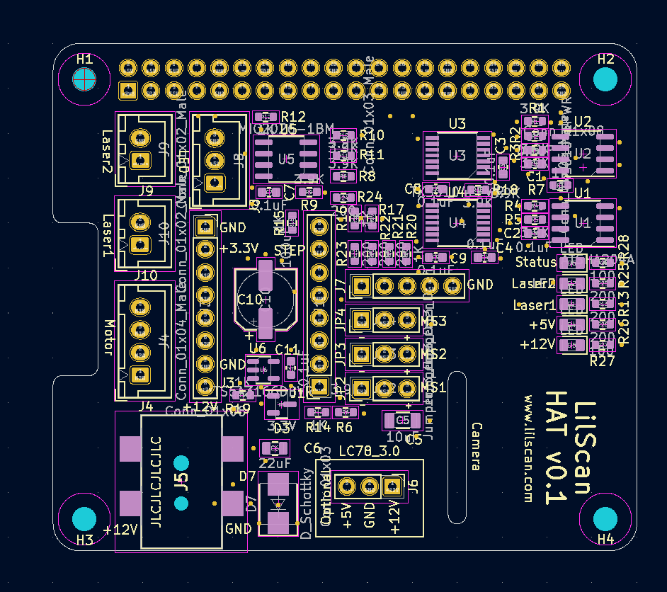 LilScan3D's tweet photo. Finally, we ordered 10 #prototypes of the new #LilScan PI HAT. It will have an all improved timing down to a few microseconds between camera and turntable, boosting the scan accuracy 🚀
#3Dscanner #raspberrypi #LaserScanner #DIY https://t.co/pXjYwpQ5dK