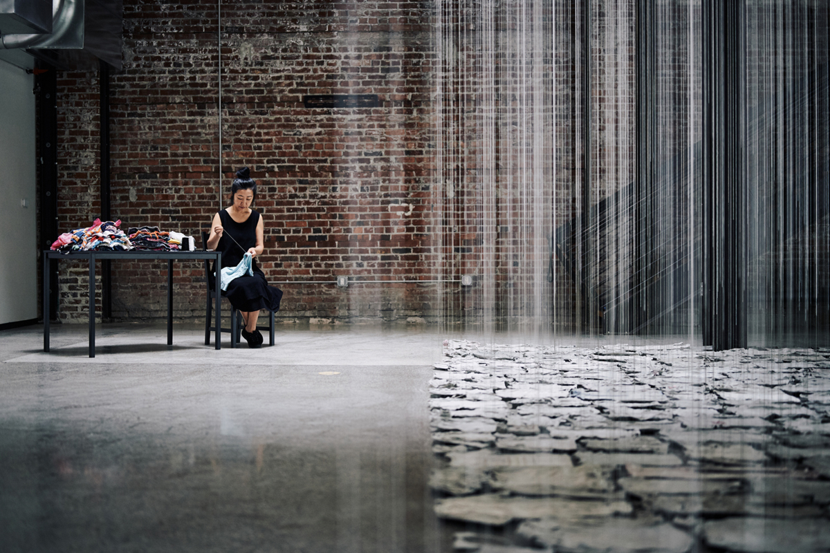 asiasocietytx's tweet photo. Through her installation 'Each and Every' on view in our #MakingHome exhibition, artist @beililiu responds to the experiences of children immigrating at the southern U.S. border. On June 18, we welcome Liu for a performance and artist talk » https://t.co/kJLi5NjMb1 https://t.co/m4a8hmZyEq