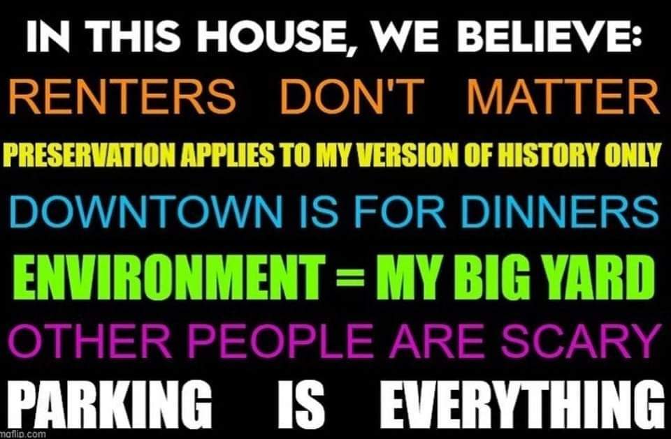Honest NIMBY yard sign.