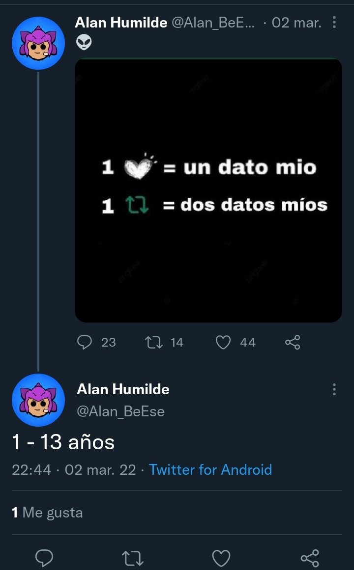 PAtuncito's tweet photo. @Alan_BeEse @_alexby12_ Bueno aquí dices que tienes máximo 13 años 😕 https://t.co/XNfVl3SM1O