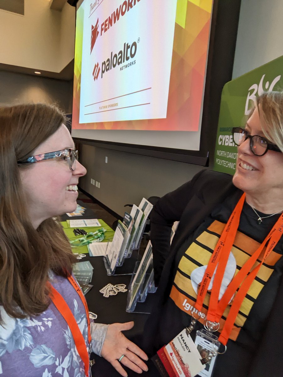 ajohnsonreads's tweet photo. Had a super informative visit with Nancy from @EduTechND! #IgniteND https://t.co/lWGxzRnEYV