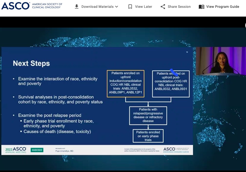 Abstract 10005 #asco22 - Racial, ethnic and socioeconomic survival disparities among kids with HR neuroblastoma treated on upfront <a href="/COGorg/">Children’s Oncology Group</a> trials

OS affected by #SDOH and more work is planned to better understand 

#ChildhoodCancer #pedcsm #neuroblastoma #healthequity