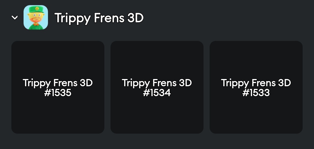 Lfg scooped my 3 <a href="/trippyfrensnft/">Trippy Frens | 3D Collection</a> cant wait for reveal🔥🔥