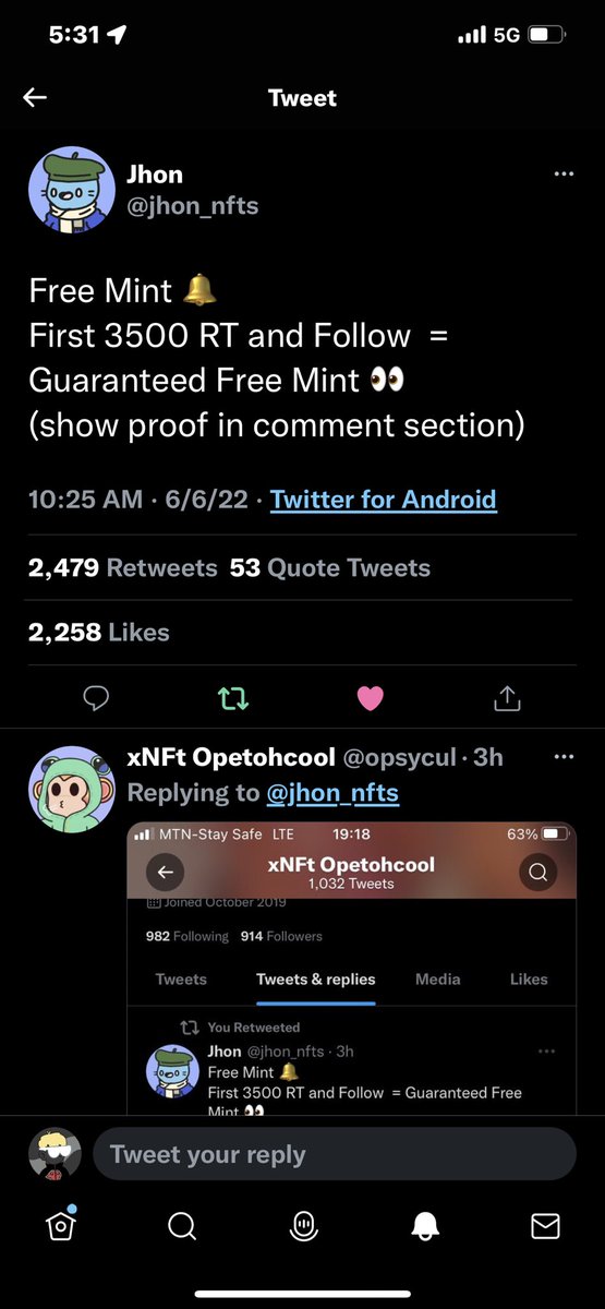 Vu_cNFT's tweet photo. @jhon_nfts LFG!! Hopefully I get it https://t.co/rnmnV7bR65