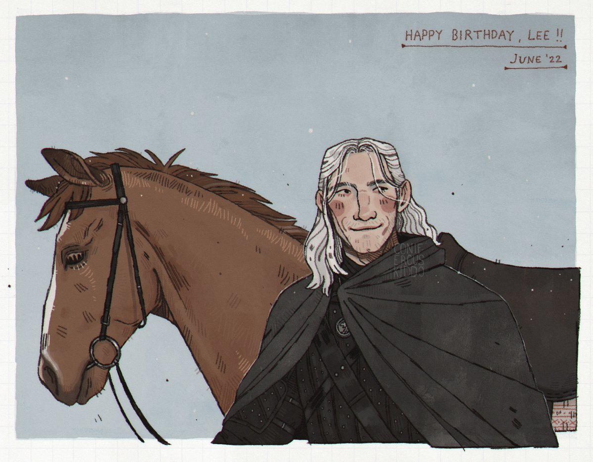 birthday gift for my friend lee @ofteasandcolor !! #TheWitcher 🐺✸