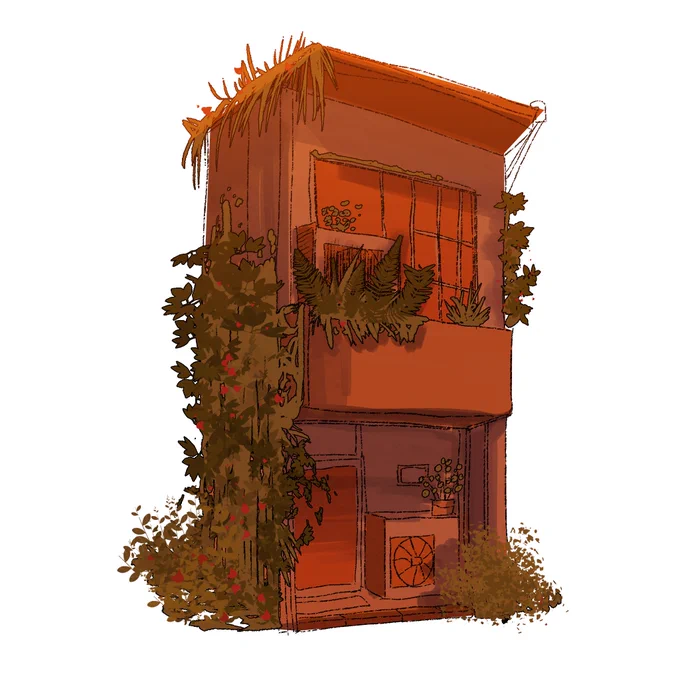 Bg style exploration for my Shortbox comic coming in October✨ 
