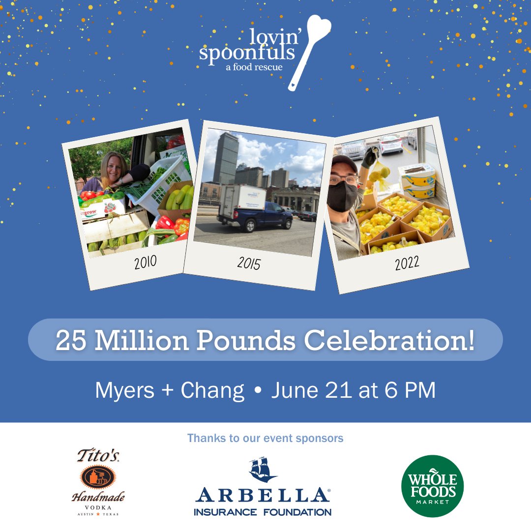 LovinFoodRescue's tweet photo. Our 2010 launch party at Myers+Chang ➡️ Gearing up to return to Myers+Chang to celebrate our 25 millionth pound rescued! Come commemorate this moment with us - there are still a few tickets left: https://t.co/n61unnDyeM https://t.co/Z0imX2dJgZ