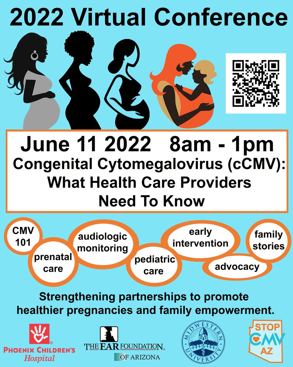 Congenital #CMV is the most common viral cause of #disability. Yet, #cmvawareness remains lower than other well-known syndromes and infections! Join us THIS SATURDAY to learn more! 
Register eventbrite.com/e/congenital-c…