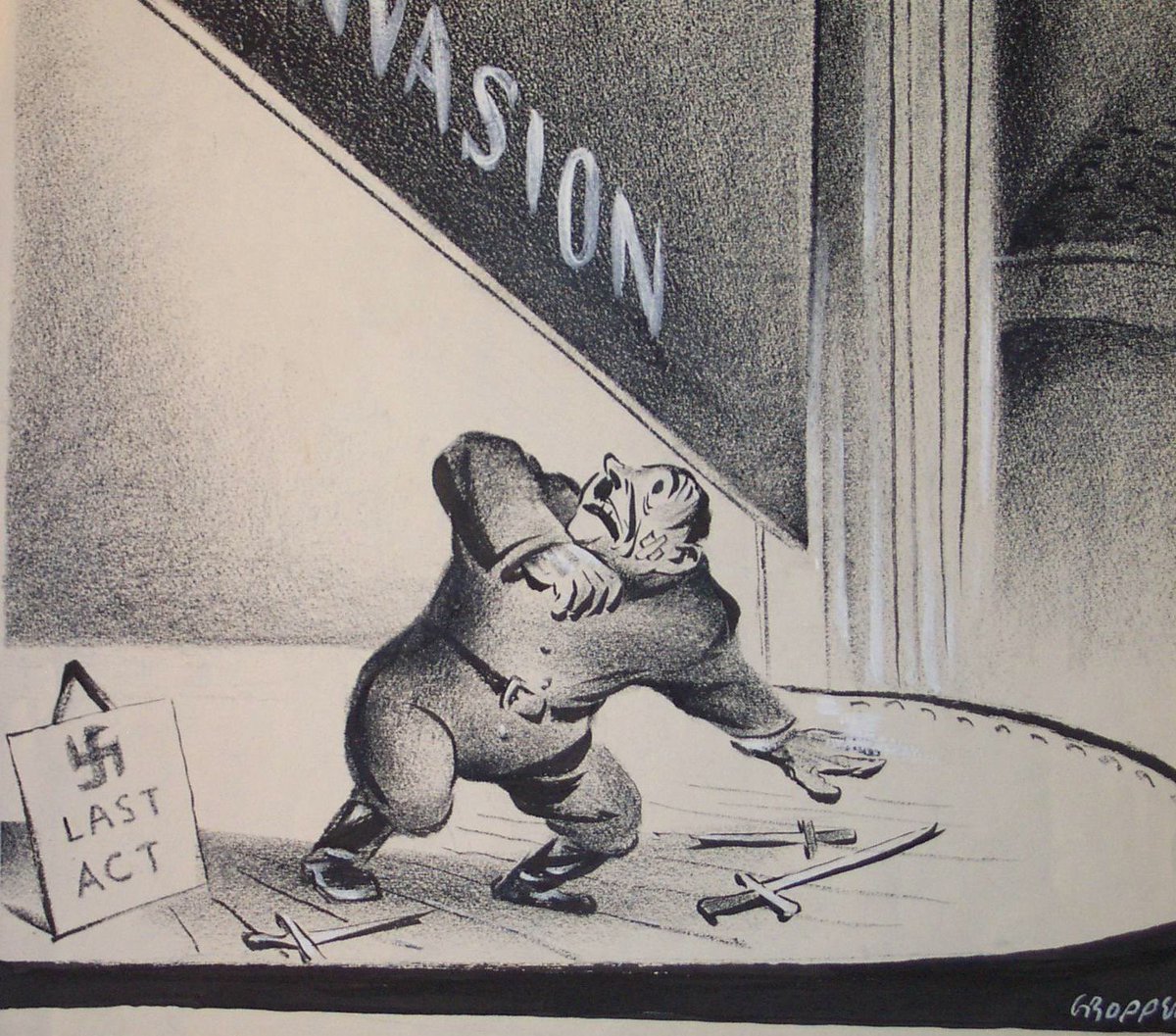 gropperart's tweet photo. Remembering D-Day, the beginning of the end for WW2. #DDay #DDay2022 #DDay78 https://t.co/2ObfAwY6dg