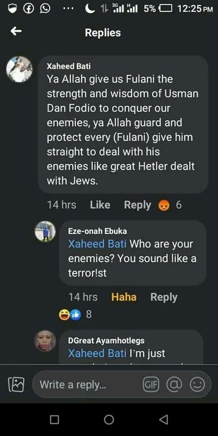 davidkingtheo's tweet photo. Fulani man mocked christians over Fulani terrorist attack on Catholic church in Owo ondo state. Divide Nigeria now to save lives https://t.co/gLSgmRdB8M