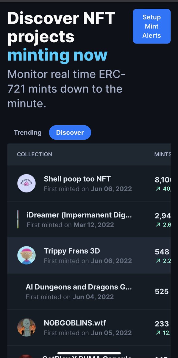 Trending #3 on icy tools about to hit #1 LFG trippy fam let’s all push together 🚀🚀🚀