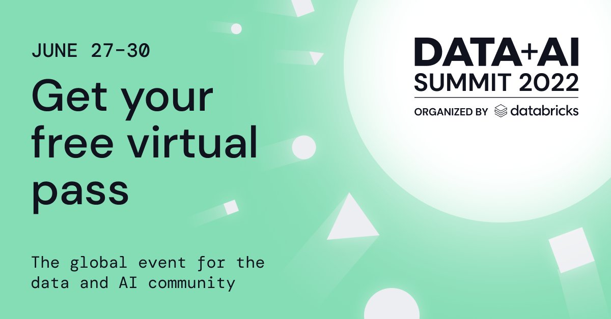 Data_AI_Summit's tweet photo. Reasons to join #DataAISummit virtually this year:

💸  Attendance is FREE
🛏️ You can wear your PJs
📺  Watch keynotes &amp; sessions live
 📚 Access tons of trainings

...the list goes on. Register now! https://t.co/mZECHAJO5F https://t.co/erM4IxXlwK