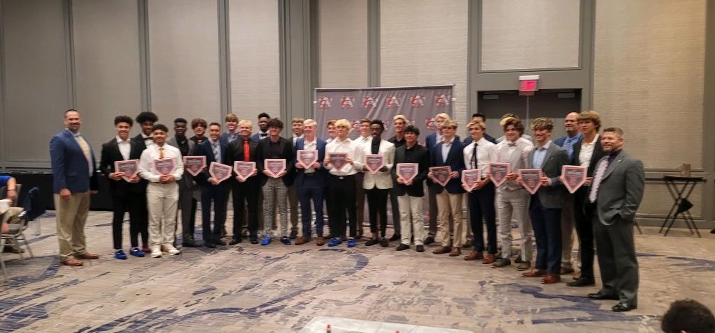 EngertCason's tweet photo. Thank you @CAstarsbaseball for a great event and time at the East/West Allstar banquet. I am beyond honored to be selected and I look forward to taking the field with my friends and Bombers teammates. @NoFoBaseball @GeorgiaBombers https://t.co/Aaq2iLyaoD