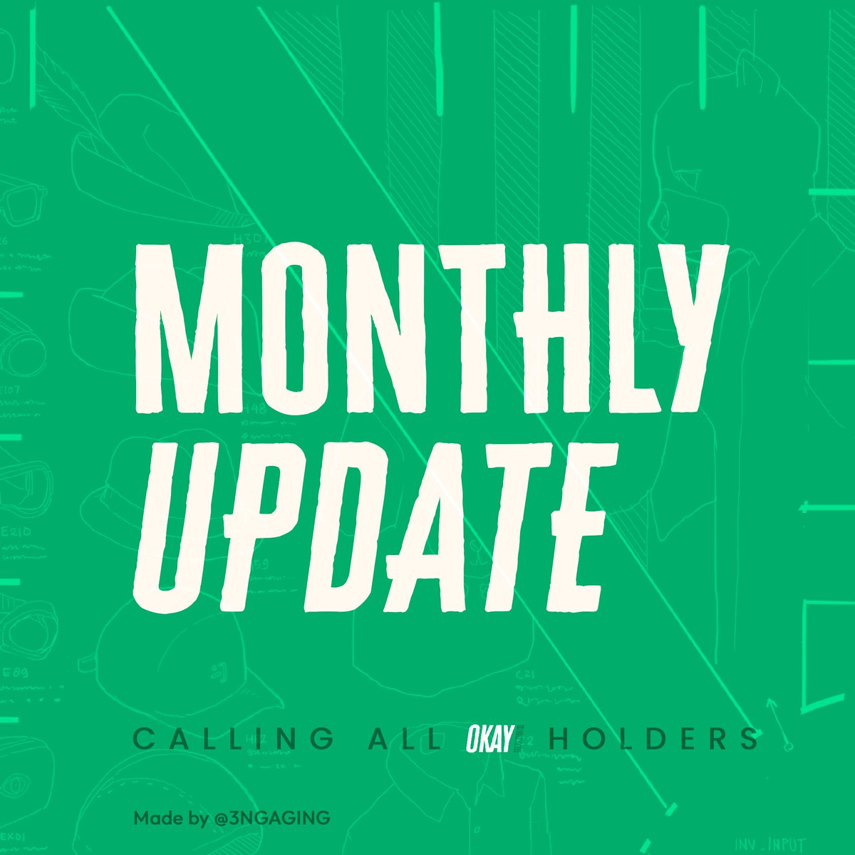3ngaging's tweet photo. 📣Monthly Announcements📣

Calling all @okaybears #Holders 👌🏻🐻

Check out all the news from the team @suby_sol @powerofpixel ✅

One thing for sure, 
We’re all gonna be okay.

#WAGBO 👌🏻

#WeAreOkay #Sol #Solana #NFTCommumity #ETH #okaybears #BAYC #OKAY #OKAYMORNING #GM #GMOKAY https://t.co/tmVwPKwVVh