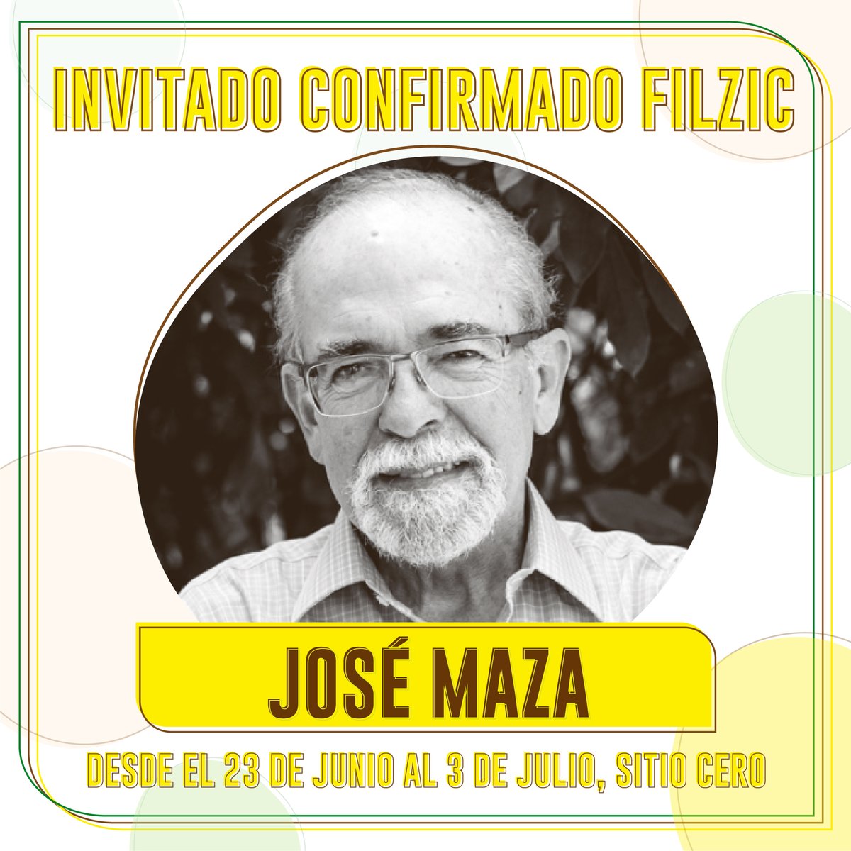 #BienvenidoaFilzic #ProfeMaza 👏
El autor de “Marte la próxima frontera”, “Somos polvo de Estrellas” y “Eclipses” es nuestro primer invitado confirmado para #Filzic2022 📚

#Pronto más novedades 😉

#JoséMaza
#Astronomía
#Libros
#FeriadelLibro
#Antofagasta