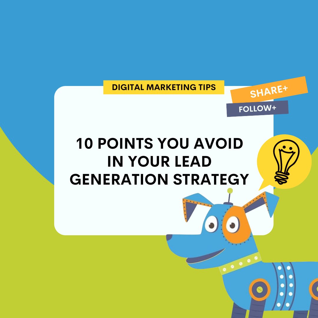 SpotColorStudio's tweet photo. 10 Points you avoid in your lead generation strategy

Read more here
https://t.co/mlWPEuKn7v https://t.co/rEGJvwm4ED