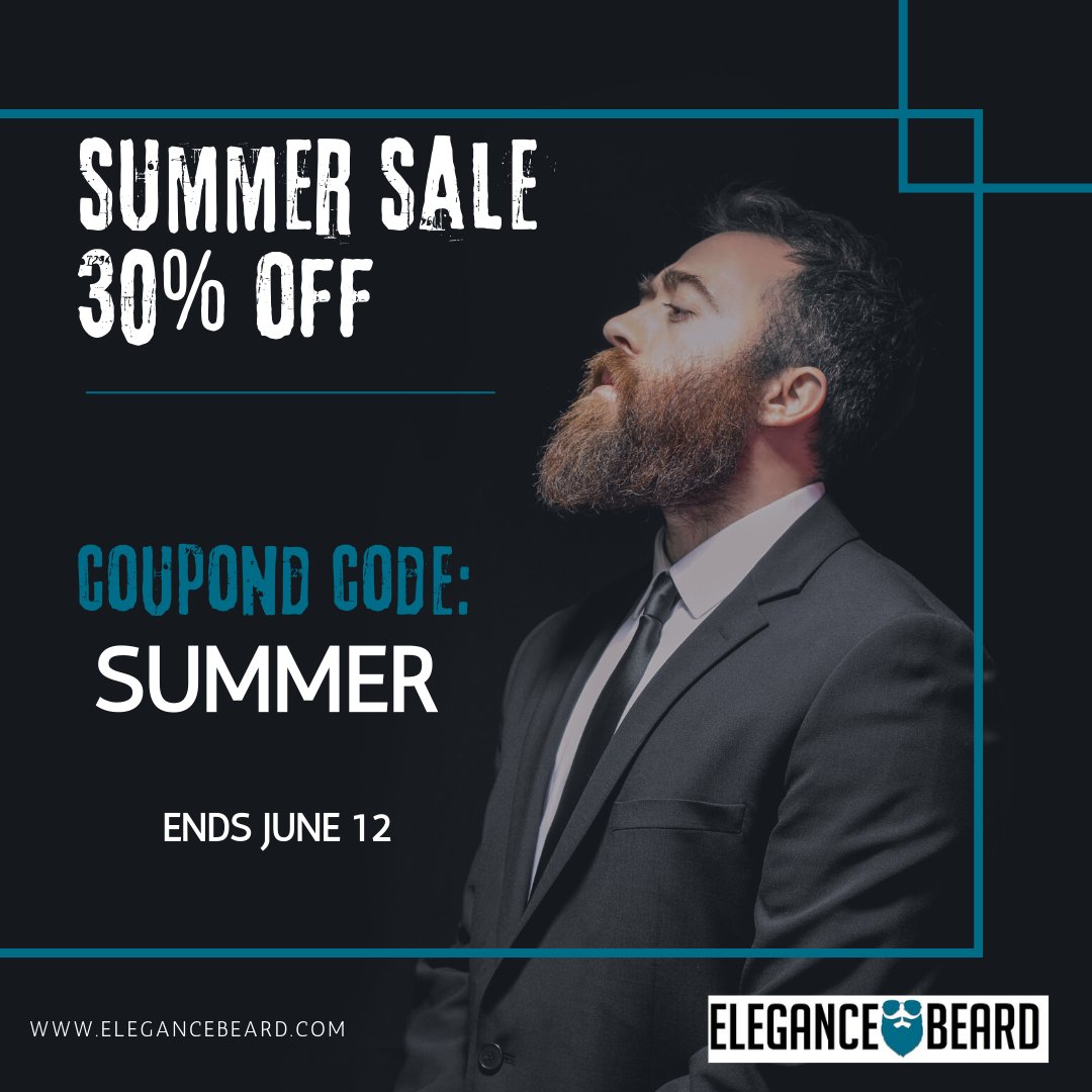 Elegance_Beard's tweet photo. 30% OFF on https://t.co/a8s3ZLtOGF 👌
SUMMER SALE until June 12 inshaAllah! Get your #BEARD ready for this #summer 🌞🧔
Use coupon code SUMMER at checkout 💥
Free Shipping in Canada and US with more than  $80 purchase!

#coupon #discount #Alhamdulillah #halal #beardproducts https://t.co/DqKcyoVr9E