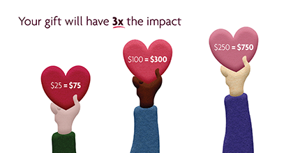 📢TOMORROW at 8am our Giving Day kicks off! For 24hrs ONLY⏰every donation will be TRIPLED. A $20 gift = $60, a $50 gift = $150. We’ve set an ambitious target to raise $120,000 tomorrow to bring practical support to Kiwis with incurable breast cancer.💝