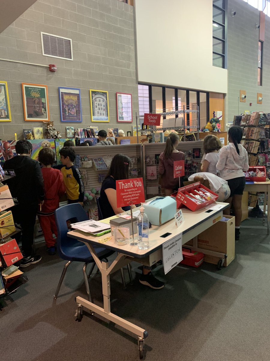 EglintonTDSB's tweet photo. The Eglinton Book Fair started today and students are super excited!  Thank you for facilitating more access to books Ms Monson! @tdsb @shelleylaskin @AHoward_tdsb https://t.co/wzVBydMxRT