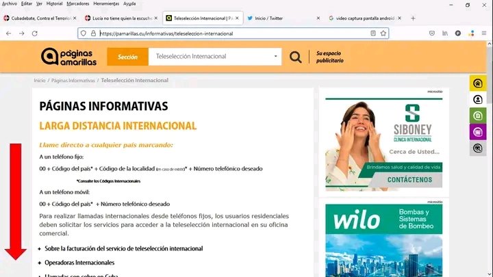 Si necesita llamar al exterior y desconoce el código del país, en //pamarillas.cu los puede encontrar.
#CubaInformatiza 
#TransformacionDigital 
#etecsa