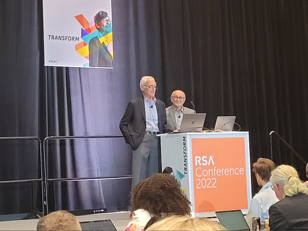 100 years of #cybersecurity experience on stage: Steve Lipner from <a href="/SAFECode/">SAFECode</a> and Tony Sager from <a href="/CISecurity/">Center for Internet Security (CIS)</a> discussing software supply chain security at #RSAC