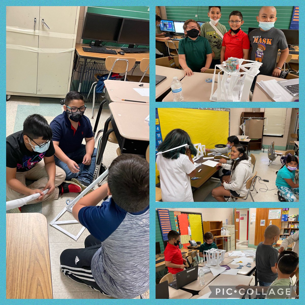 laurel_melisa's tweet photo. @ligardelisd Unicorns in the STEAM Innovation Academy planned, built, measured and tested their paper and tape towers. Engineering skills at work! @Lisd811News https://t.co/cdK4s4mKXh