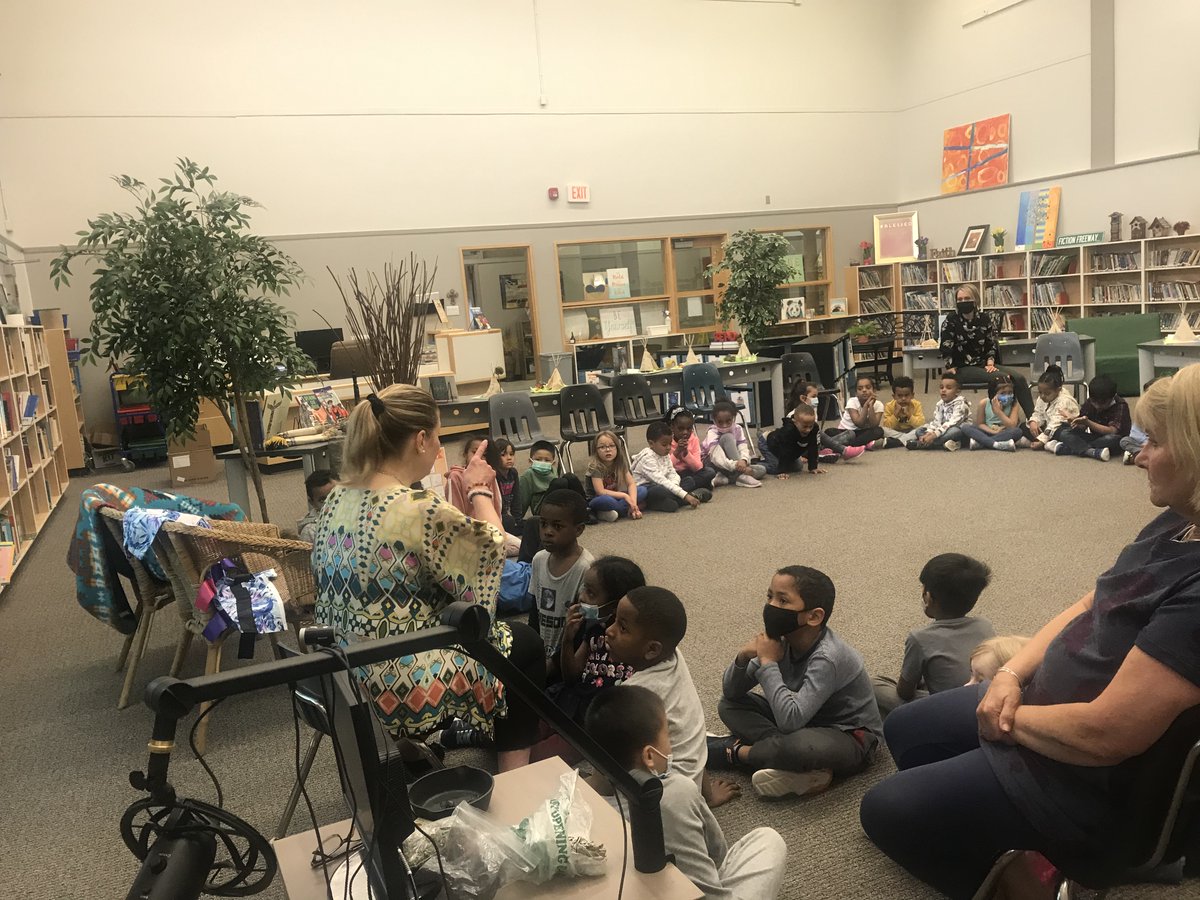 Our Truth and Reconciliation Lead Teacher, Mrs. Sankey, led our classes through a student learning session on the meaning of reconciliation and why it is so important. Even our littlest learners were attentive &amp; inspired by Mrs. Sankey's engaging presentation! #ECSDfaithinspires