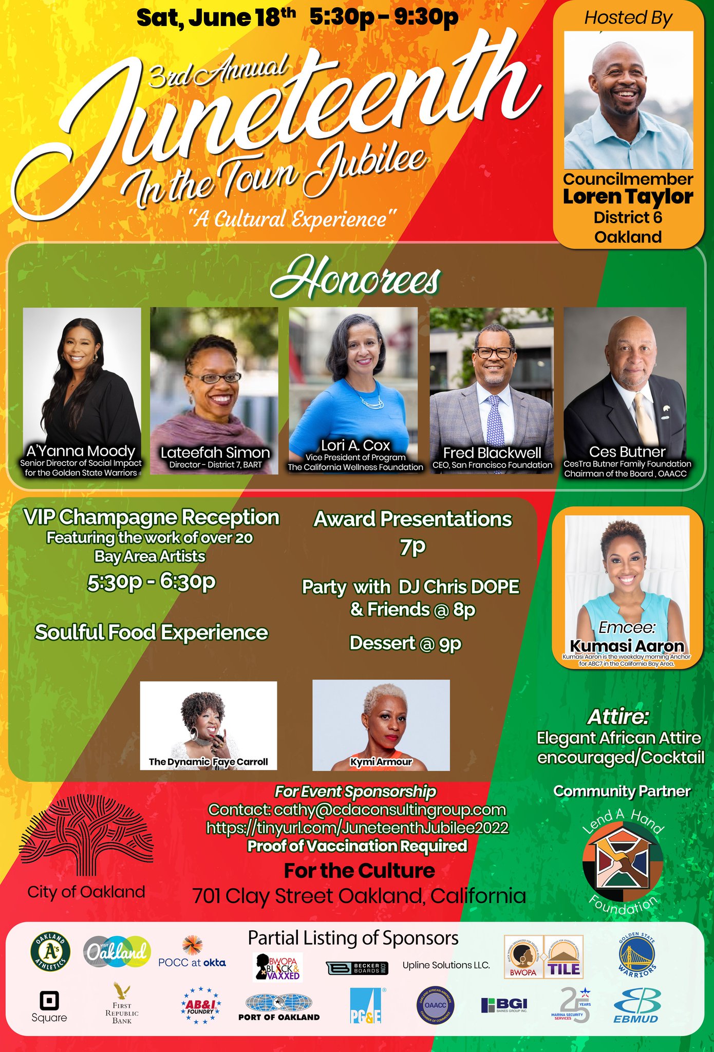 San Francisco Foundation on Twitter: "Celebrate the anniversary of the last  slaves learning of their freedom for the 3rd Annual #Juneteenth Jubilee  6/18! This event will have special musical guests, culinary chefs,