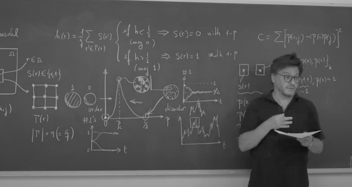 Where does complexity live?  In many cases, it seems to emerge close to critical points, as a result of a conflict between order and disorder. Here's my freshman course lecture on our <a href="/CSLab_UPF/">Complex Systems Lab</a> Youtube Channel on minimal models of complexity <a href="/sfiscience/">Santa Fe Institute</a>  youtube.com/watch?v=2tyvXs…