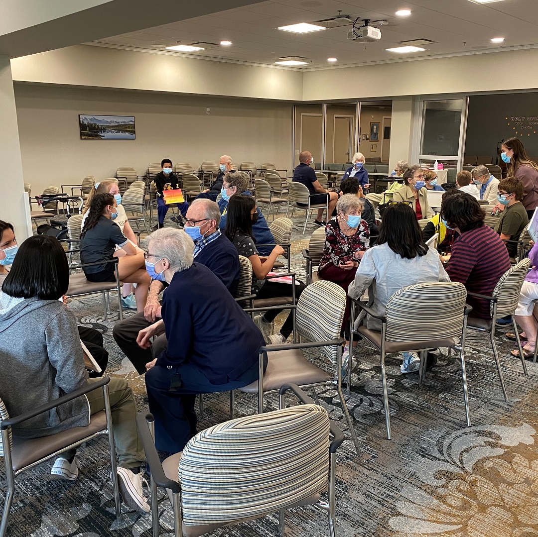 trinitymanor's tweet photo. Presenting @CommunityHoly Art Gallery!
Students shared their paintings, which are inspired by the lives of our residents, with our community today.
Thank you to all the students, and staff that made this special and heart felt moment possible!
@HolyRosaryCSCC @RCSD_No81 #seniors https://t.co/8nfgRxhIU7