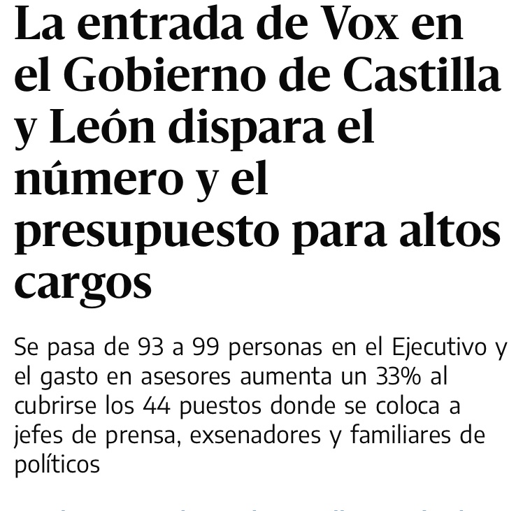MartinaVelardeG's tweet photo. Olona diciendo que hay que acabar con el despilfarro, y resulta que en Castilla y León, único sitio donde gobiernan, se han subido el sueldo y aumentado los altos cargos, pero bueno también dijo que vivía en Salobreña, y que iba a dejar el acta de Diputada la semana pasada. https://t.co/EydsfWC7SM