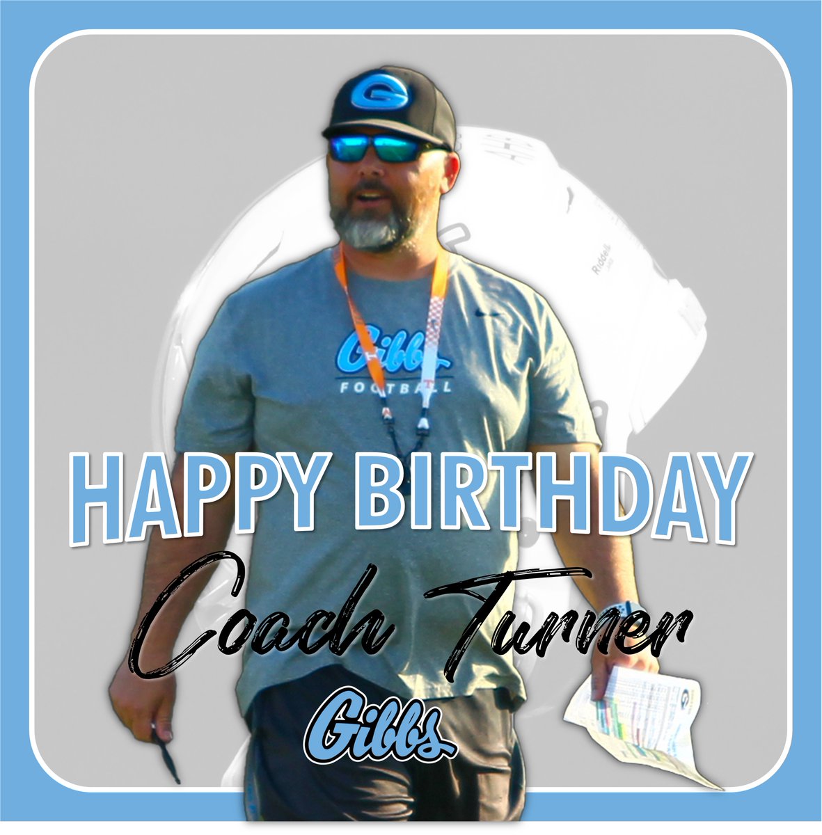 Gibbs_Football's tweet photo. Eagle nation, let's wish Happy Birthday to our head coach, Brad Turner! Hope you've had a great day coach! War Eagle! @BradTurner2 https://t.co/5QoO5soDU4