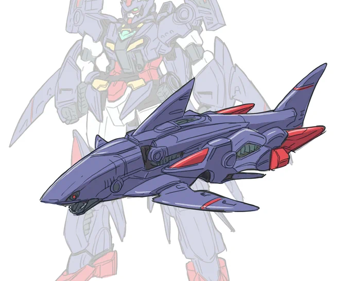 コアガンダムにシャークアーマーが付いた
サメガンダムだ!!!! 