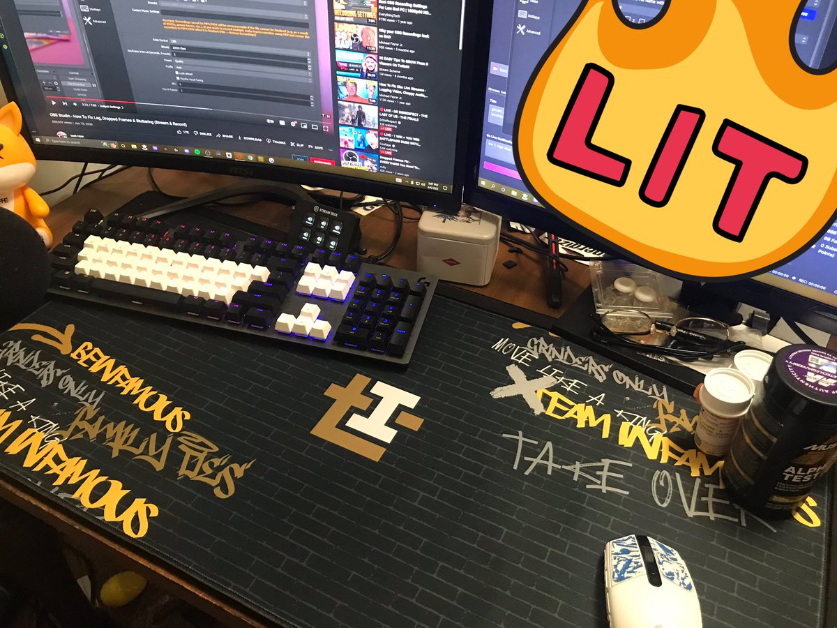 Our CC <a href="/DuffyCreates/">Duffy 📹</a> rocking his 
Team Infamous x <a href="/GPadsCo/">GPADS</a> 
mouse pad 🫣

Straight heat 🔥😩

Come shop today &amp; grab yourself one using code: TinfamousT 

⬇️⬇️⬇️⬇️⬇️

🔗: gpads.co/team-infamous/