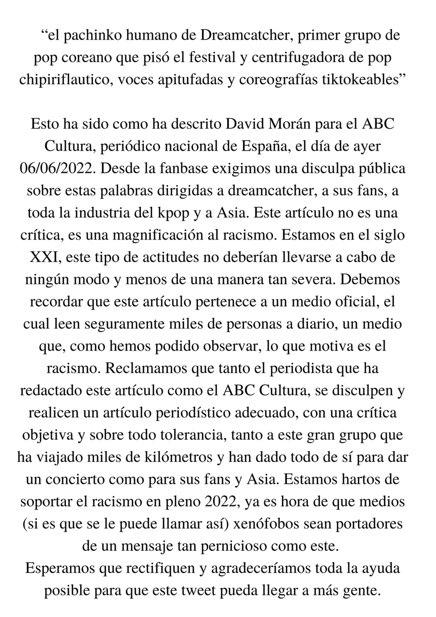 DreamcatcherSp's tweet photo. [IMPORTANTE🚨] Por favor lean con atención https://t.co/6kLicXqZoI