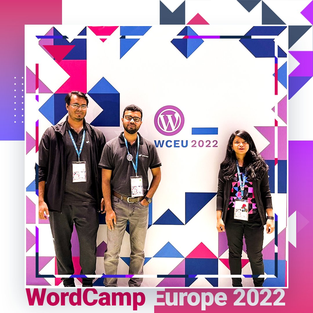 test Twitter Media - At @WPDevTeam, we couldn't miss the most awaited @WCEurope in person after 2 years! Here, we have our founder @Asif2BD, CEO @_Rupok_ & CMO @AfshanaDiya, attending WordCamp Europe 2022.

#WCEU #WCEU2022 #WordCamp https://t.co/YkMdZuTdGg