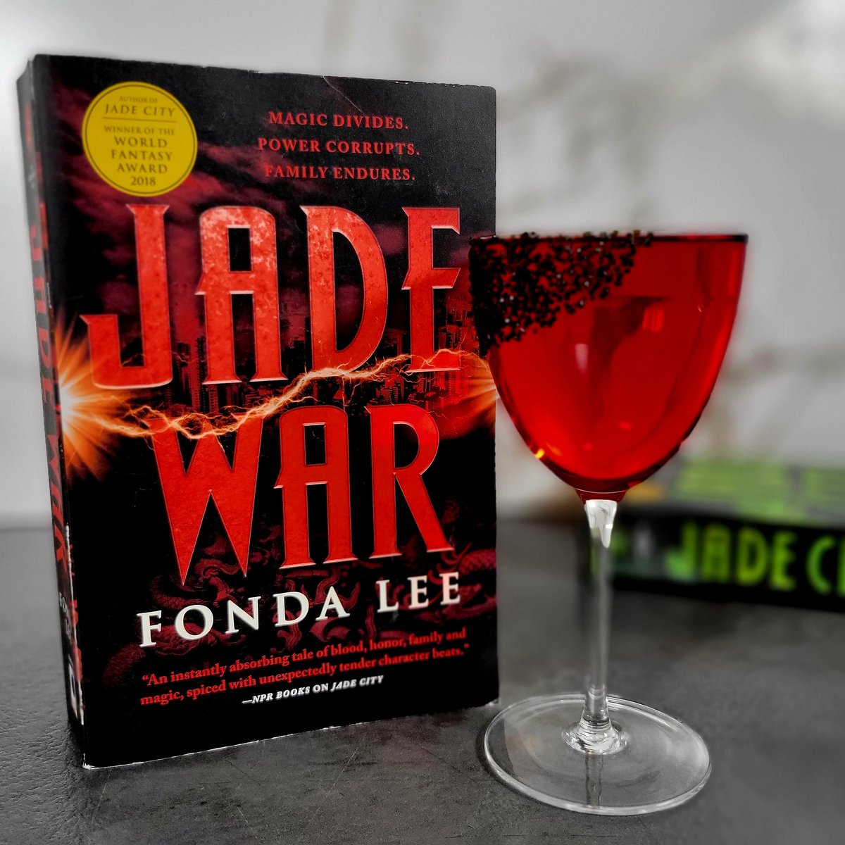 thetipsytrope's tweet photo. A fantastically compelling sequel marked with unforgettable characters, political intrigue, and vivid action sequences!

Cranberry Martini Pairing:

1 oz Vodka
1 oz Cranberry Juice (unsweetened)
½ oz Cointreau
½ oz Lemon Juice
Splash of simple syrup (to taste)
Black sugar rim https://t.co/jPkgDFUU3M