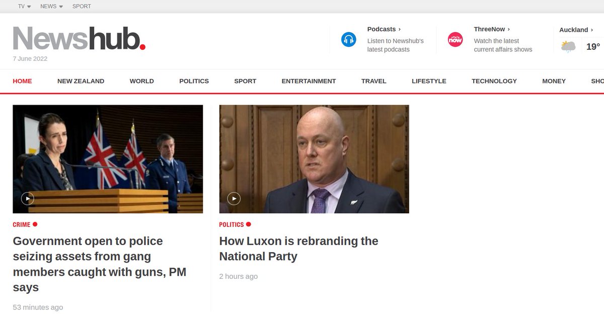 rprakash08's tweet photo. #nzpol Here in Aotearoa New Zealand we must have the MOST INDEPENDENT News Media in the world - so independent that they run the same headlines on the same day!!
"How Christopher Luxon is rebranding the National Party" https://t.co/BFtWnB0oYp
