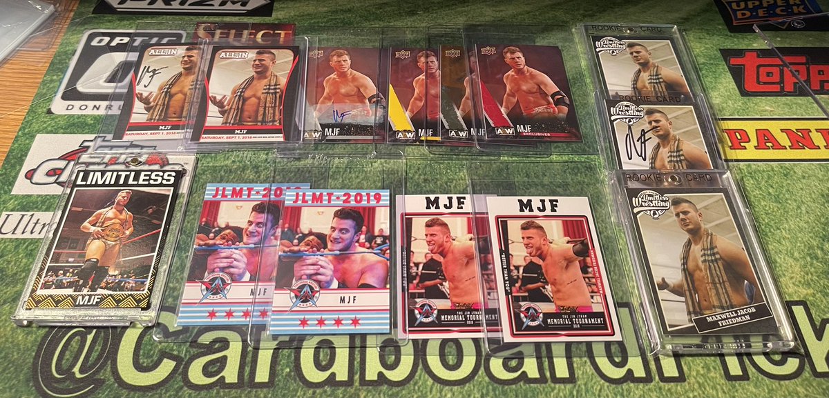 CardboardPicker's tweet photo. @The_MJF 💪. #mjfpipeBOMB #MJF #LYNAM #ALLIN @upperdeck @LWMaine https://t.co/Kroz1qID4F