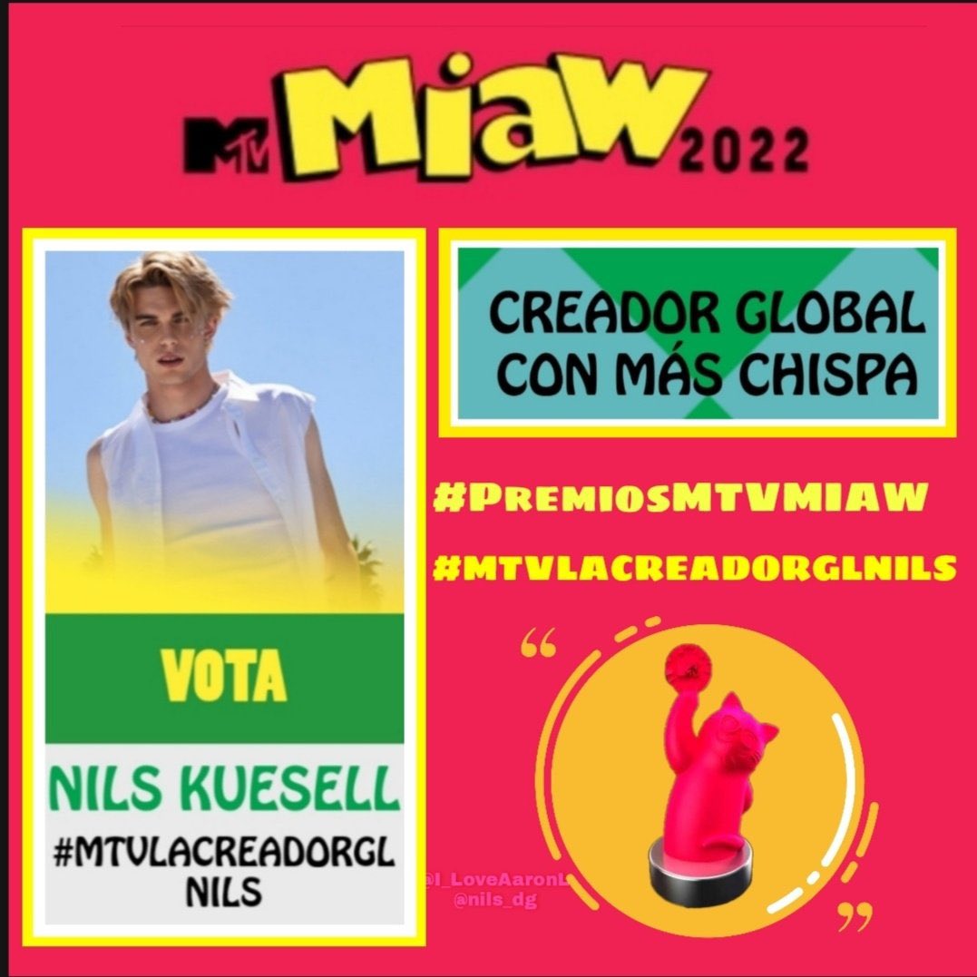 nilskue1's tweet photo. #PremiosMTVMIAW #MTVLACREADORGLNILS https://t.co/TWfyMFFnbS